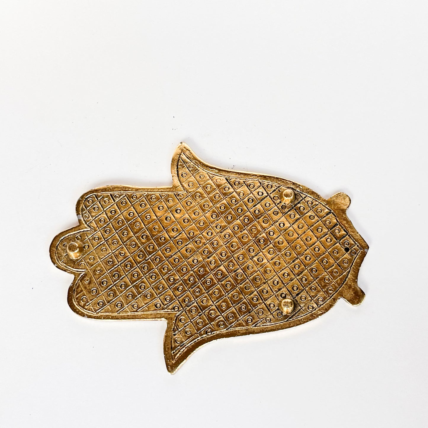 Hamsa Hand - Gold - Incense Holder for Sticks and Cones