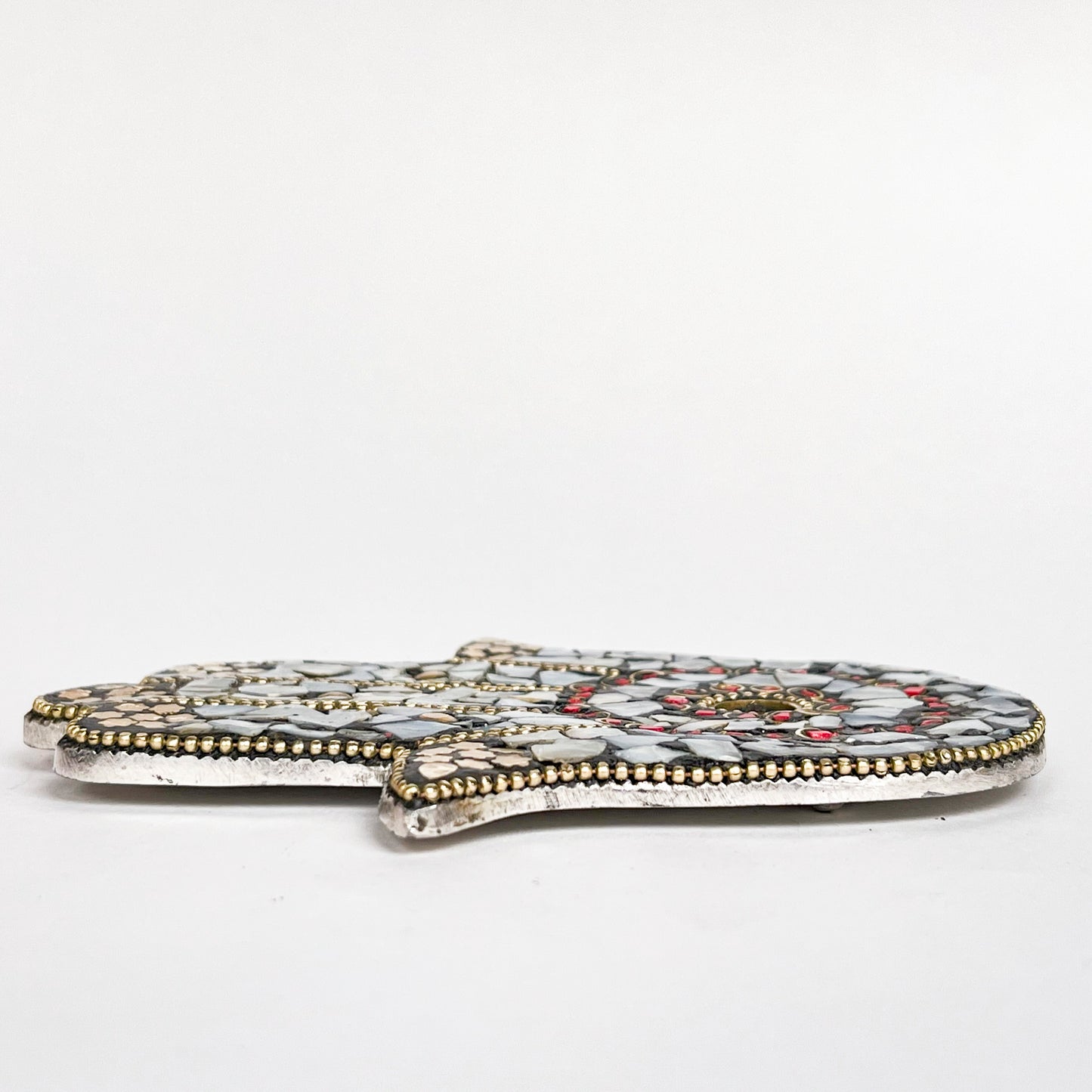 Hamsa Hand - Pearl - Incense Holder for Sticks and Cones