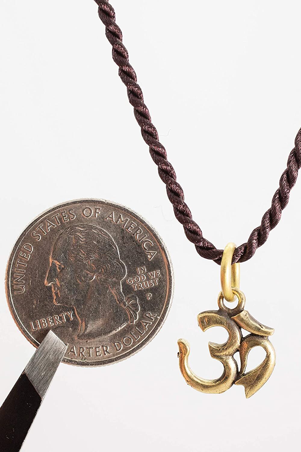 OM Pendant Necklace (0.5 inch)