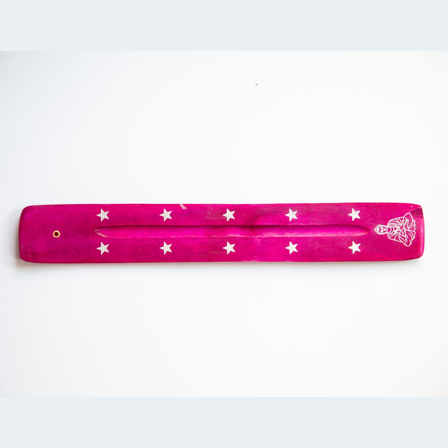 Fuchsia Buddha with Stars