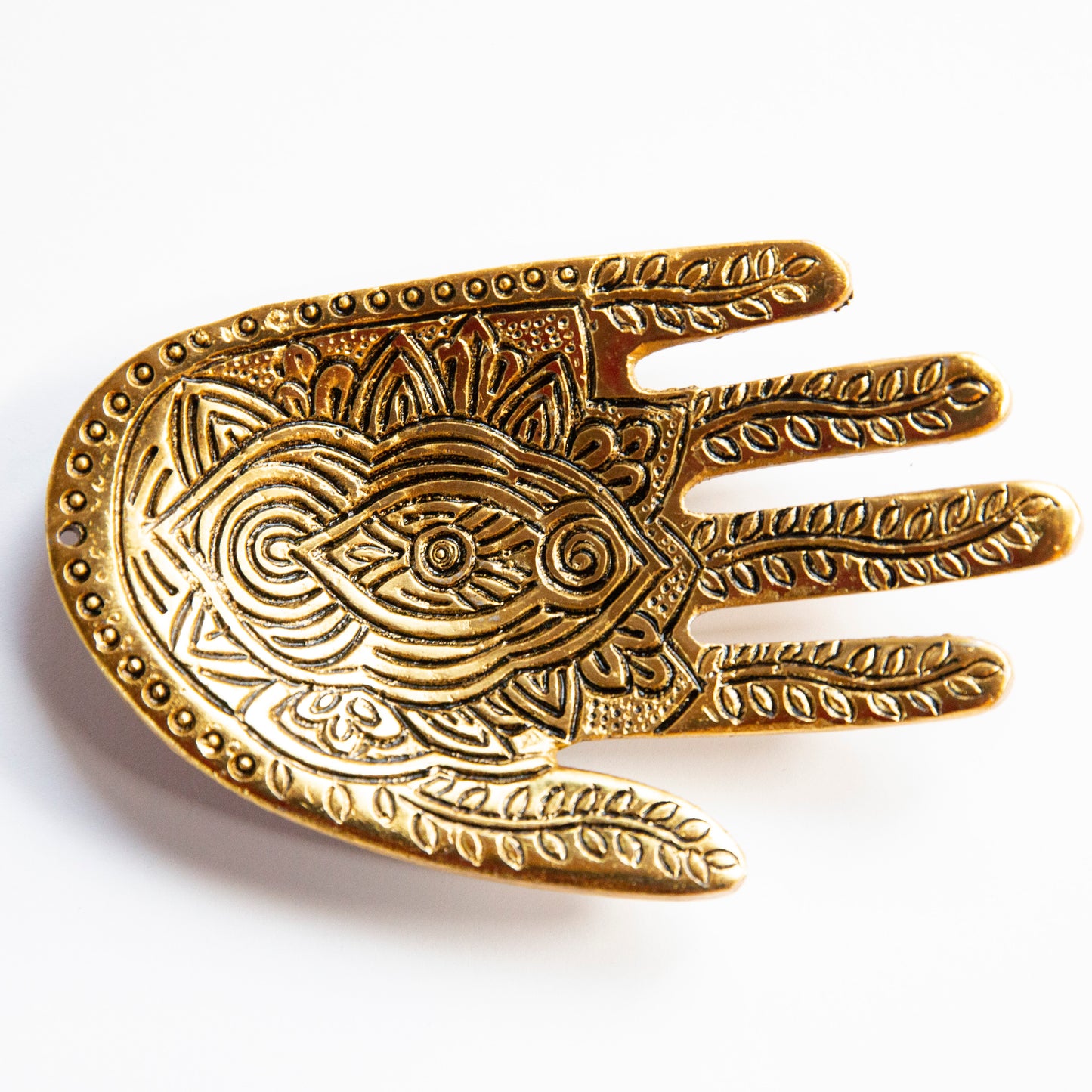 Golden Hand Incense Holder
