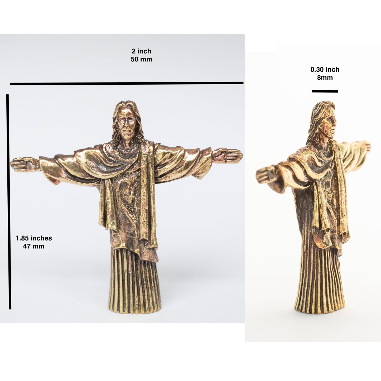 Jesus - Brass Small Statuette