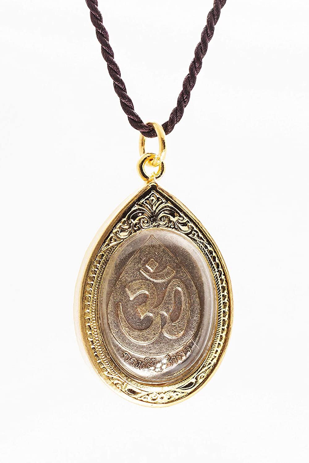 Artschatz - Ganesh holding Trishula, Rope, Mango and Tusk – with Om Symbol – Amulet Hindu