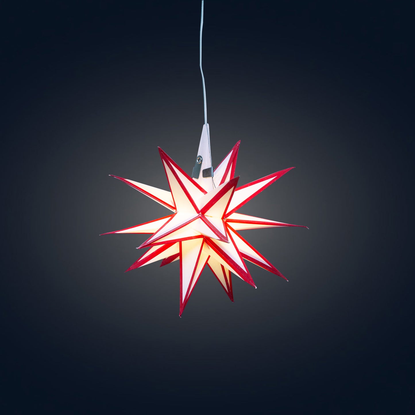 Moravian Mini Star 7" White/Red