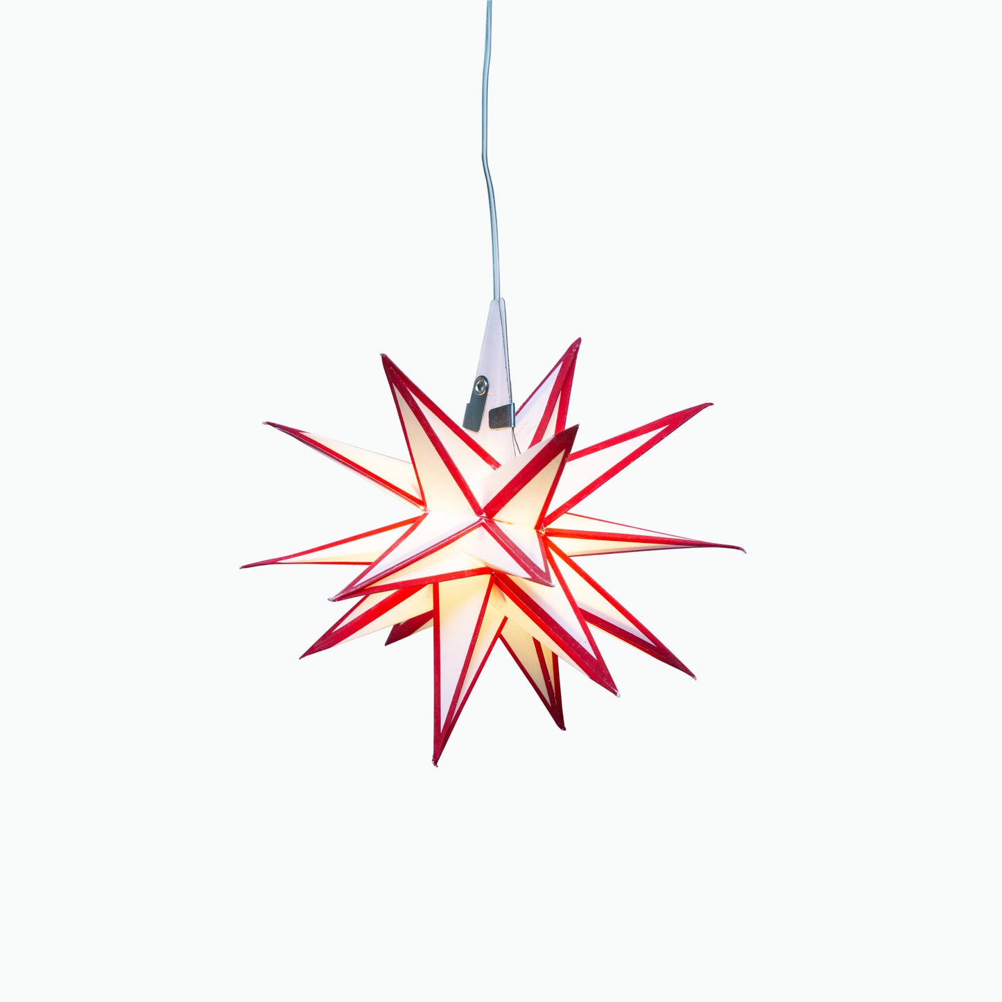 Moravian Mini Star 7" White/Red