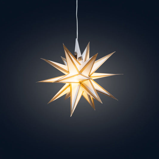 Moravian Mini Star 7" White/Gold