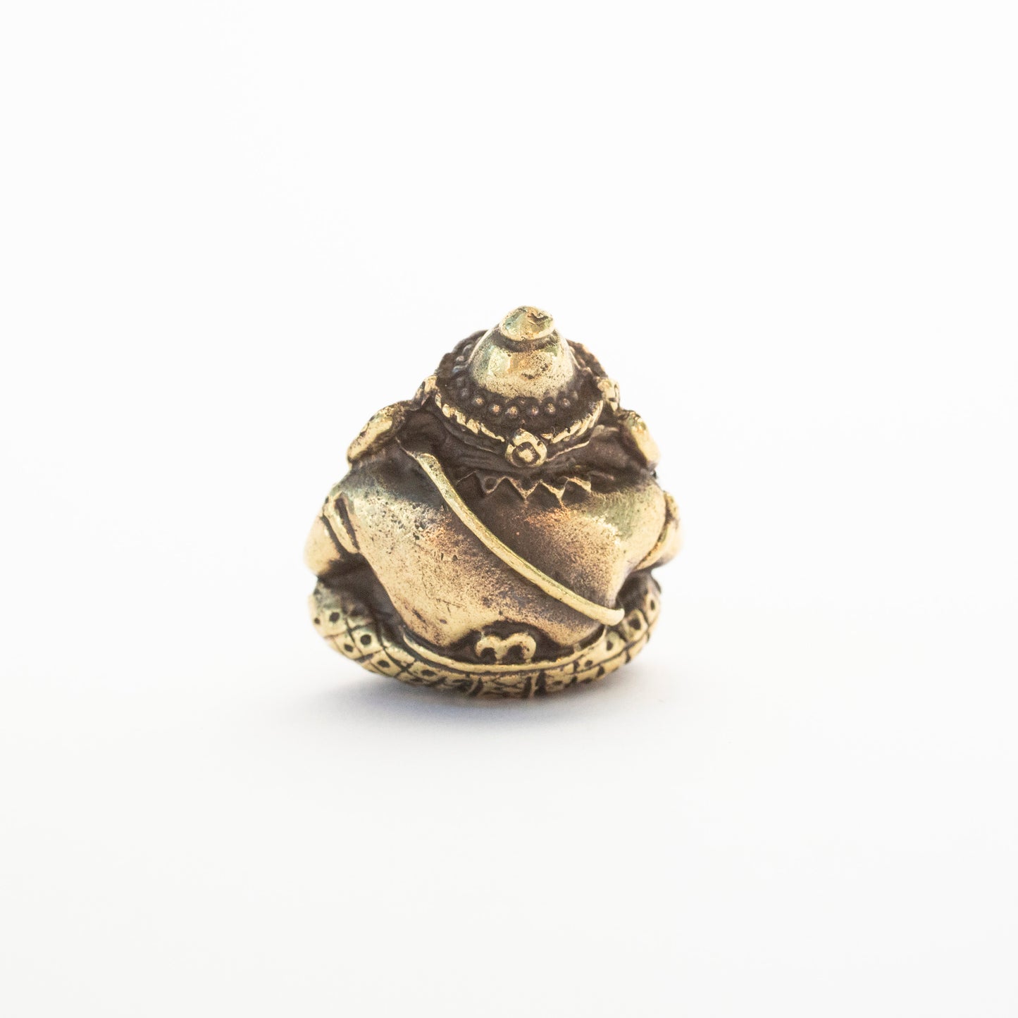 Pocket Ganesh Brass Statuette