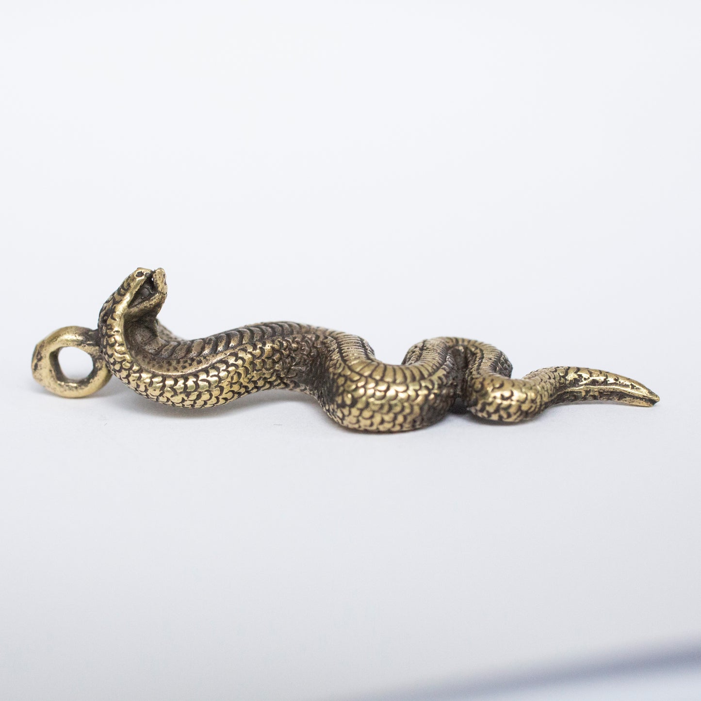 Snake Serpant Naga Pendant Brass Necklace