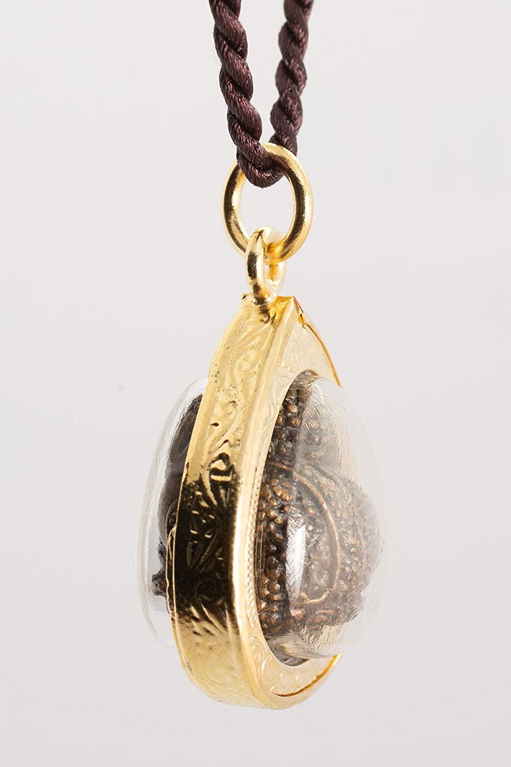 Artschatz - The Weeping Buddha Golden Amulet Thai Buddha Amulet Pendant