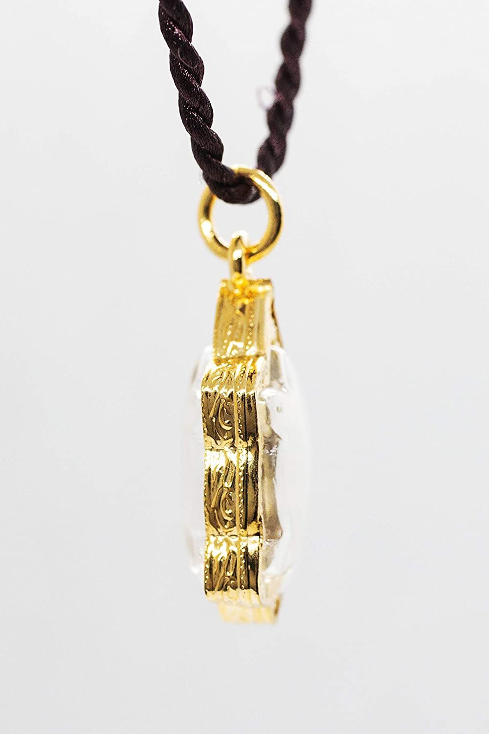 Turtle Shaped Standing Buddha and LP Liew Monk - Phra Puttajow Pahng Perd Lok Kee Tow Thai Amulet Pendant
