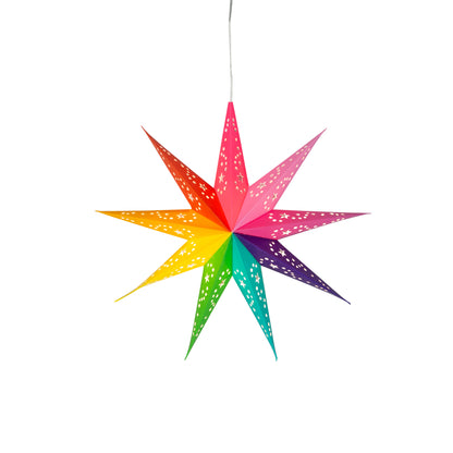 Amitola Pride Star 9 Point 9" Rainbow