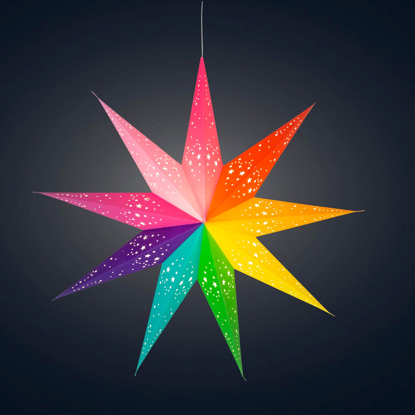 Amitola Pride Star 9 Point 25" - Rainbow