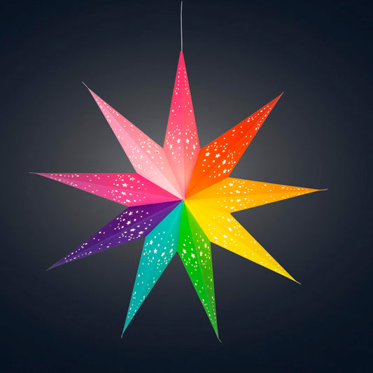 Amitola Pride Star 9 Point 25" - Rainbow