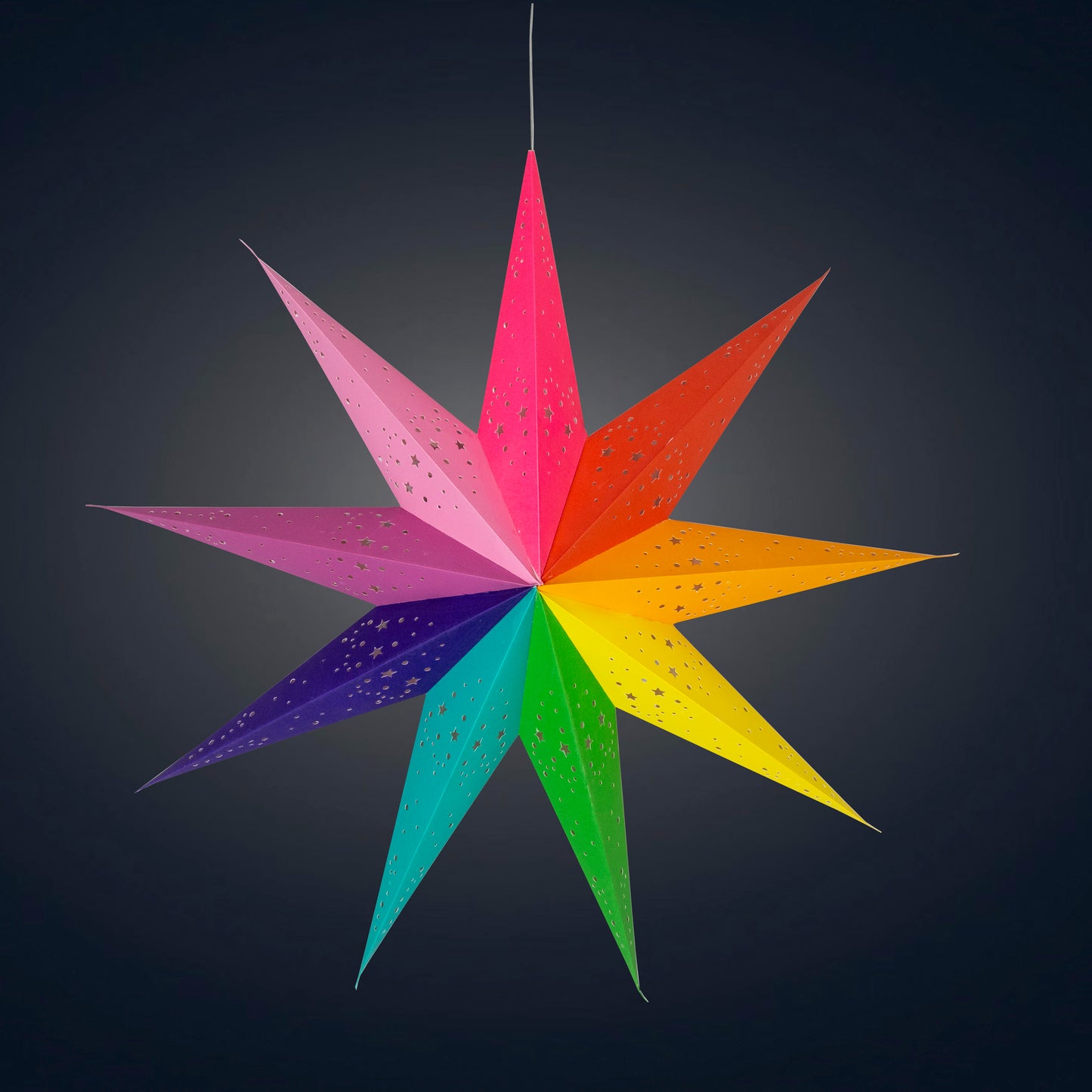 Amitola Pride Star 9 Point 25" - Rainbow