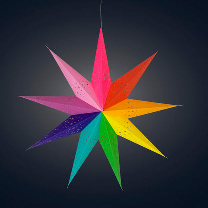Amitola Pride Star 9 Point 25" - Rainbow