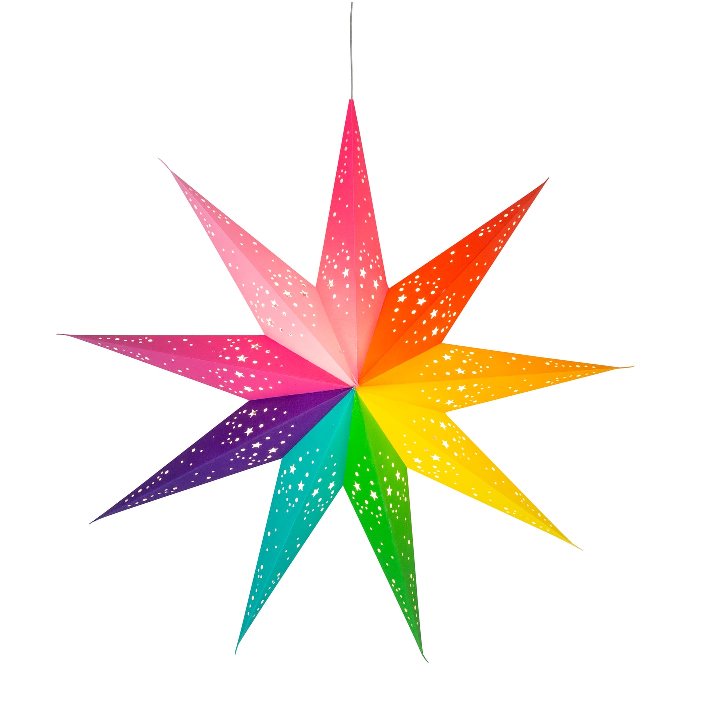 Amitola Pride Star 9 Point 25" - Rainbow