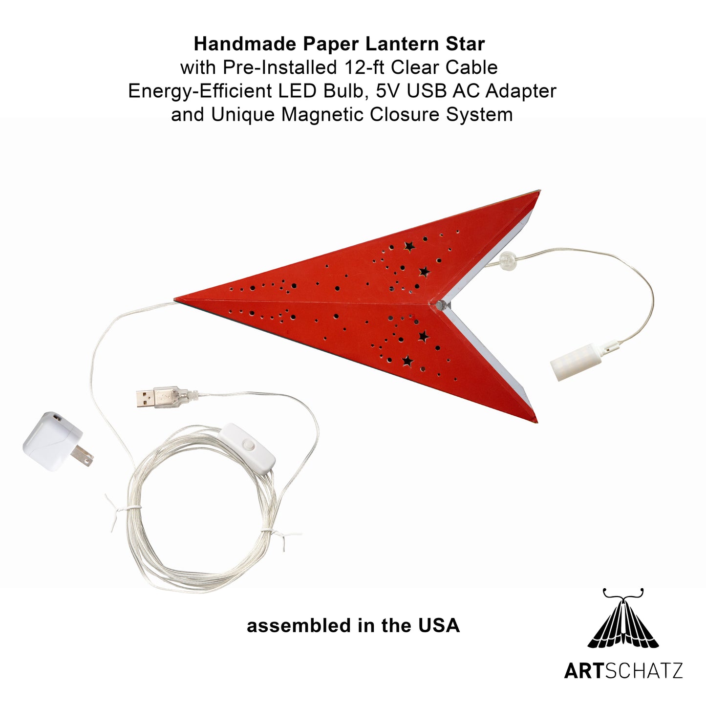 Amitola Pride Star 9 Point 25" - Rainbow