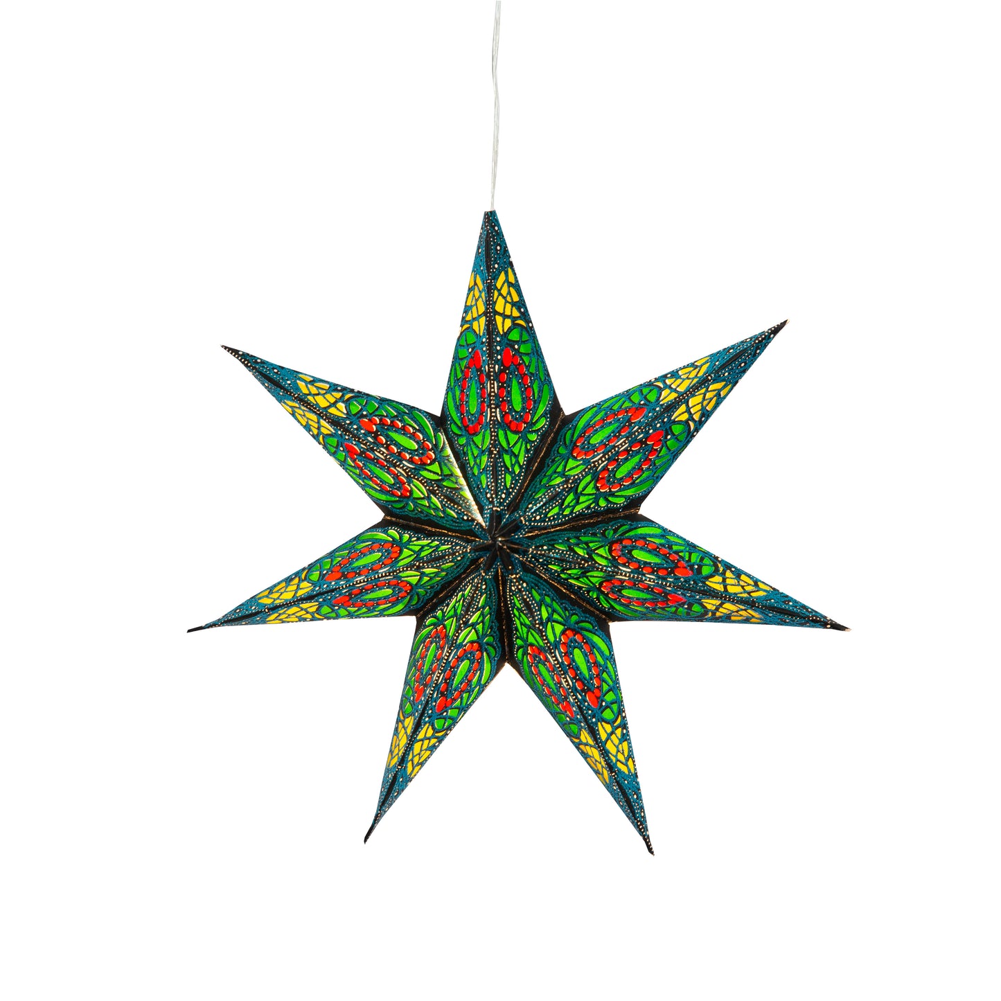 Fe Arbu - 7 Pointer 8 inch - black / green / red / yellow