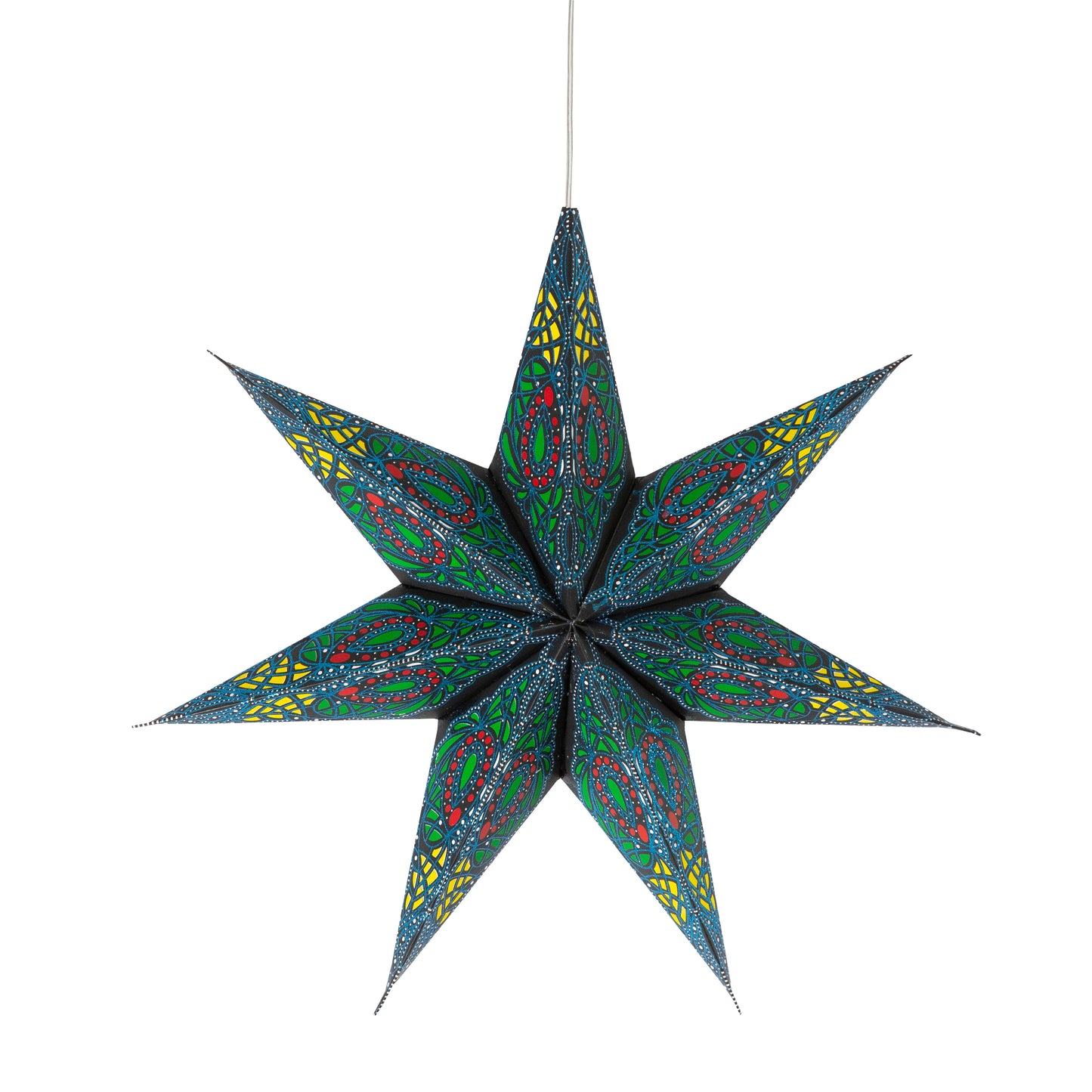 Fe Arbu - 7 Pointer 12 inch - black / green / red / yellow