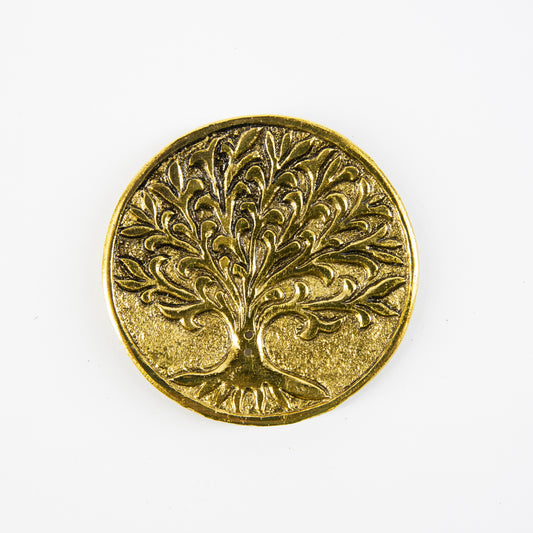 Tree of Life- Gold - Incense Holder for Sticks and Cones