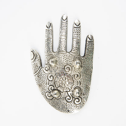 Silver Hand Incense Holder