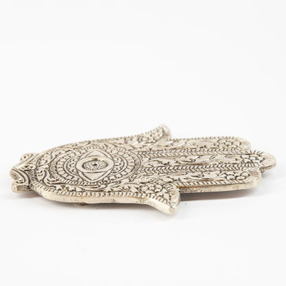 Hamsa Hand - Silver - Incense Holder for Sticks and Cones