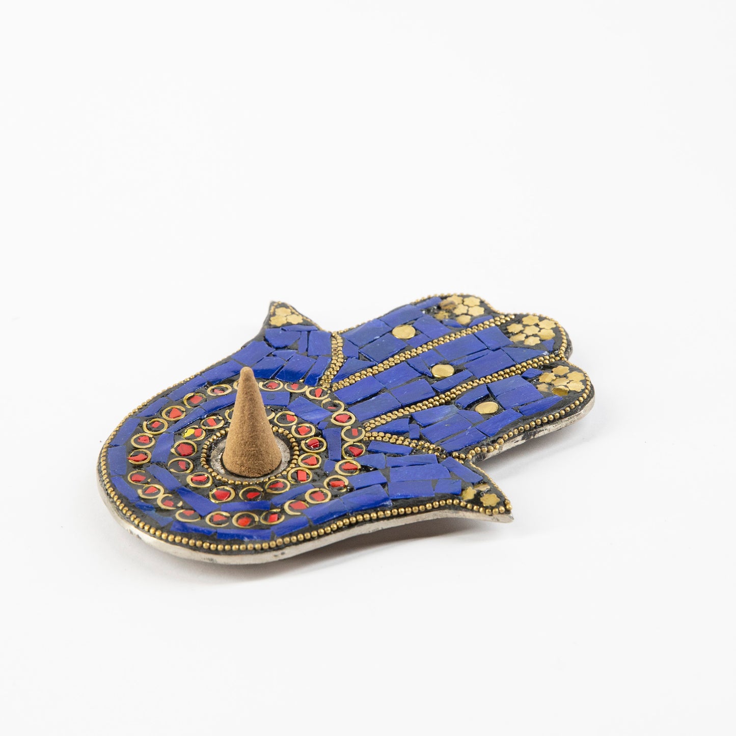 Hamsa Hand (2nds) - Blue - Incense Holder for Sticks and Cones