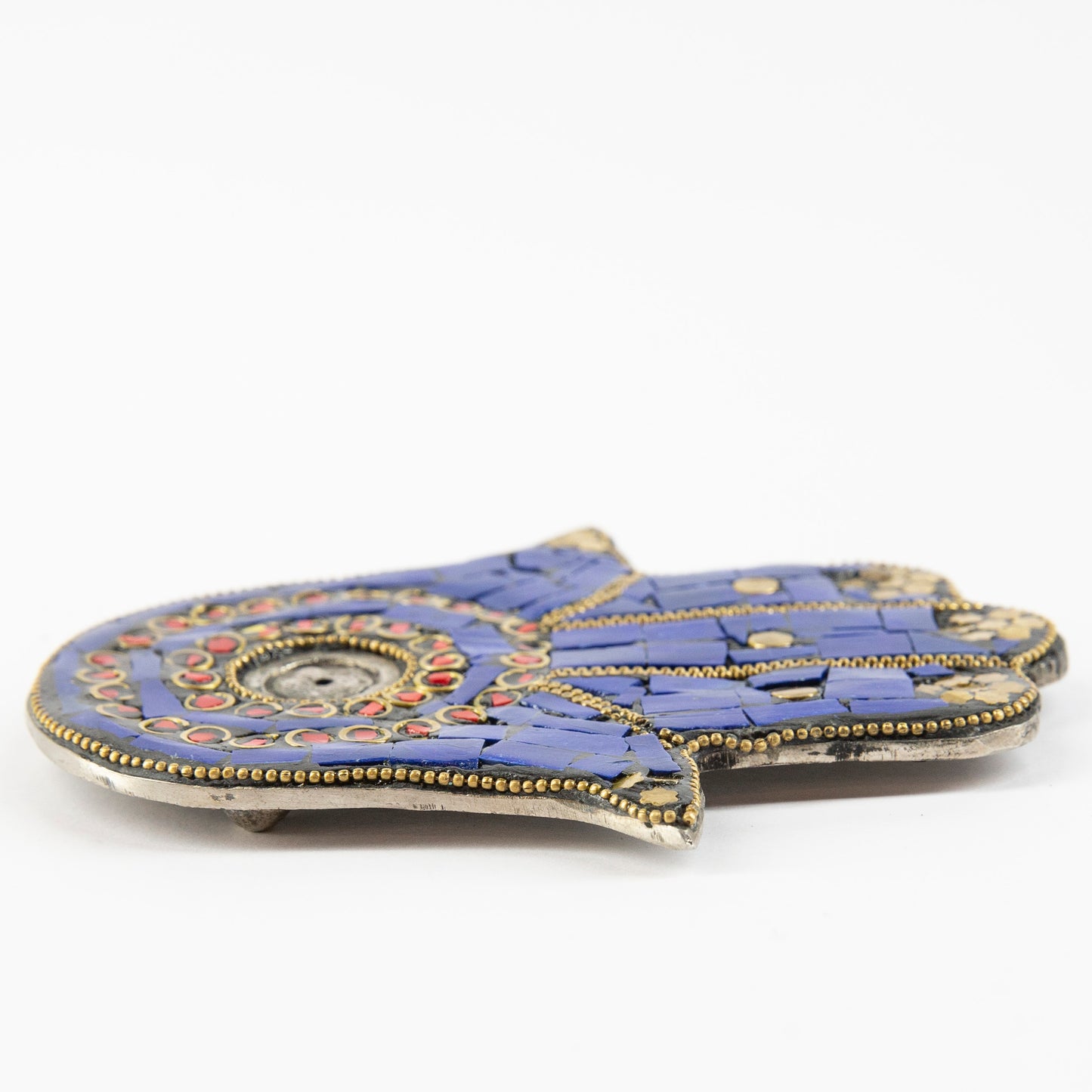 Hamsa Hand (2nds) - Blue - Incense Holder for Sticks and Cones