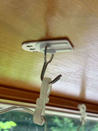 Removable Adhesive Wall & Ceiling Hooks for Hanging Paper Star Lanterns
