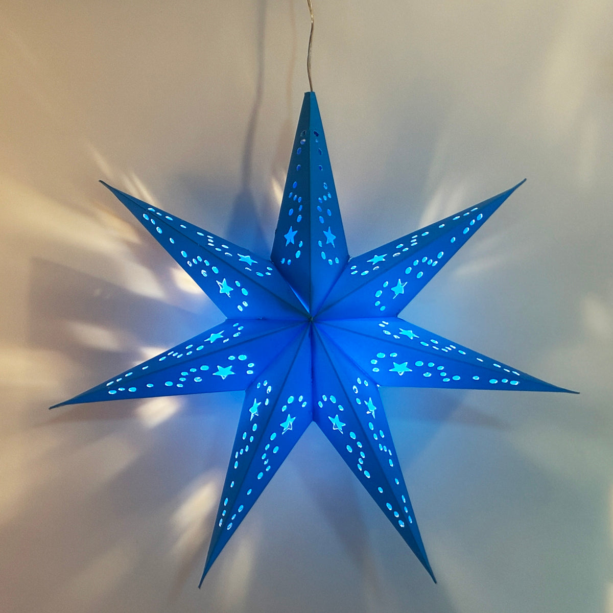 Twinkle Star 7-Point 9" Azure Blue