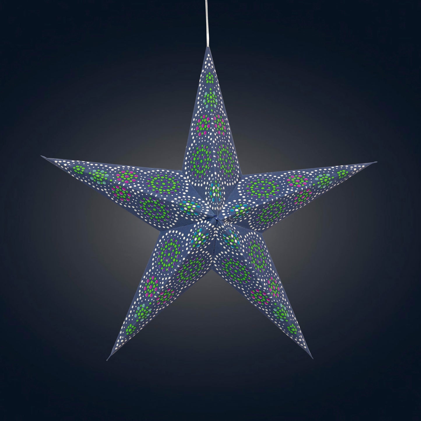 Kaleidoscope 5 Pointer 15" blue / green