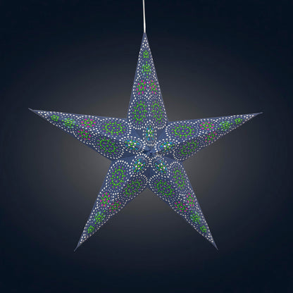 Kaleidoscope 5 Pointer 15" blue / green
