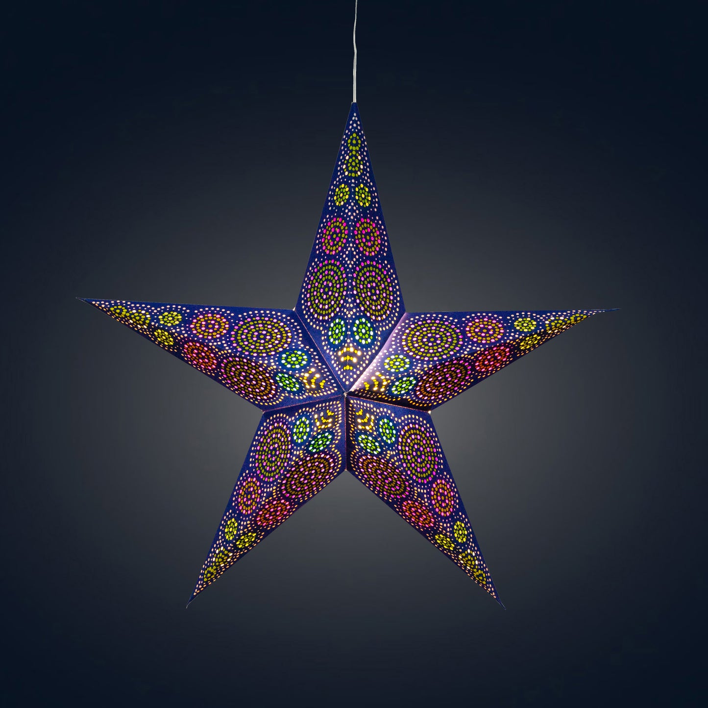 Kaleidoscope 5 Pointer 24" blue / green