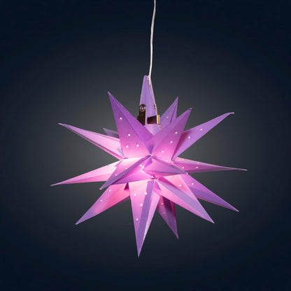 Moravian Mini Star 7" Purple - Needle Punch