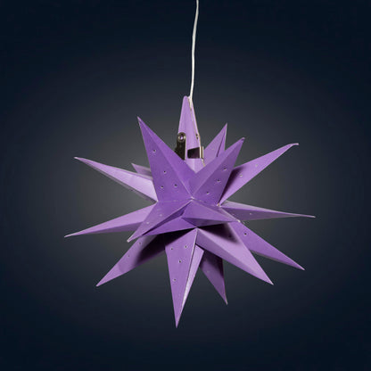 Moravian Mini Star 7" Purple - Needle Punch