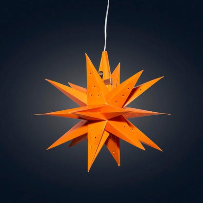 Moravian Mini Star 7" Orange - Needle Punch