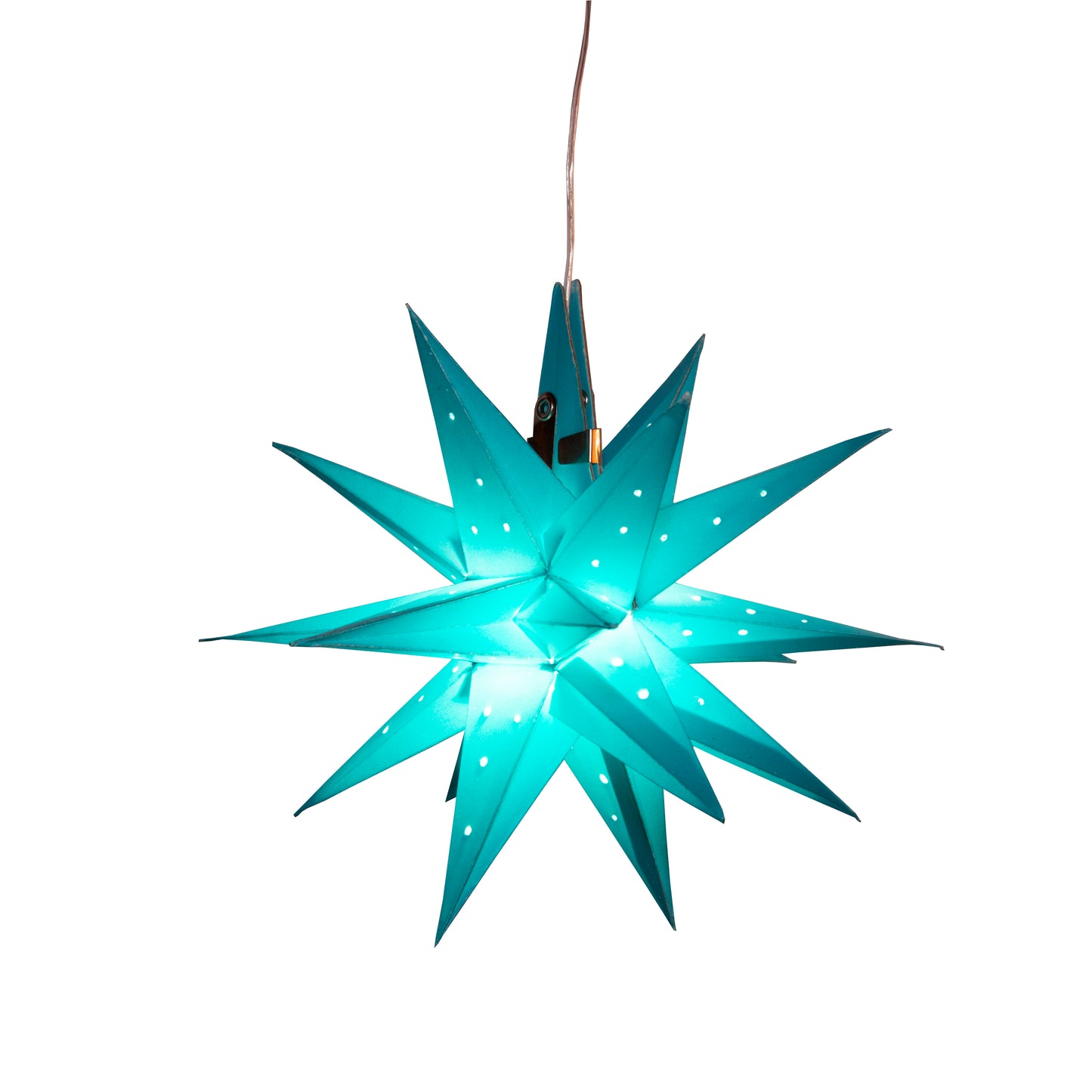 Moravian Mini Star 7" Teal - Needle Punch