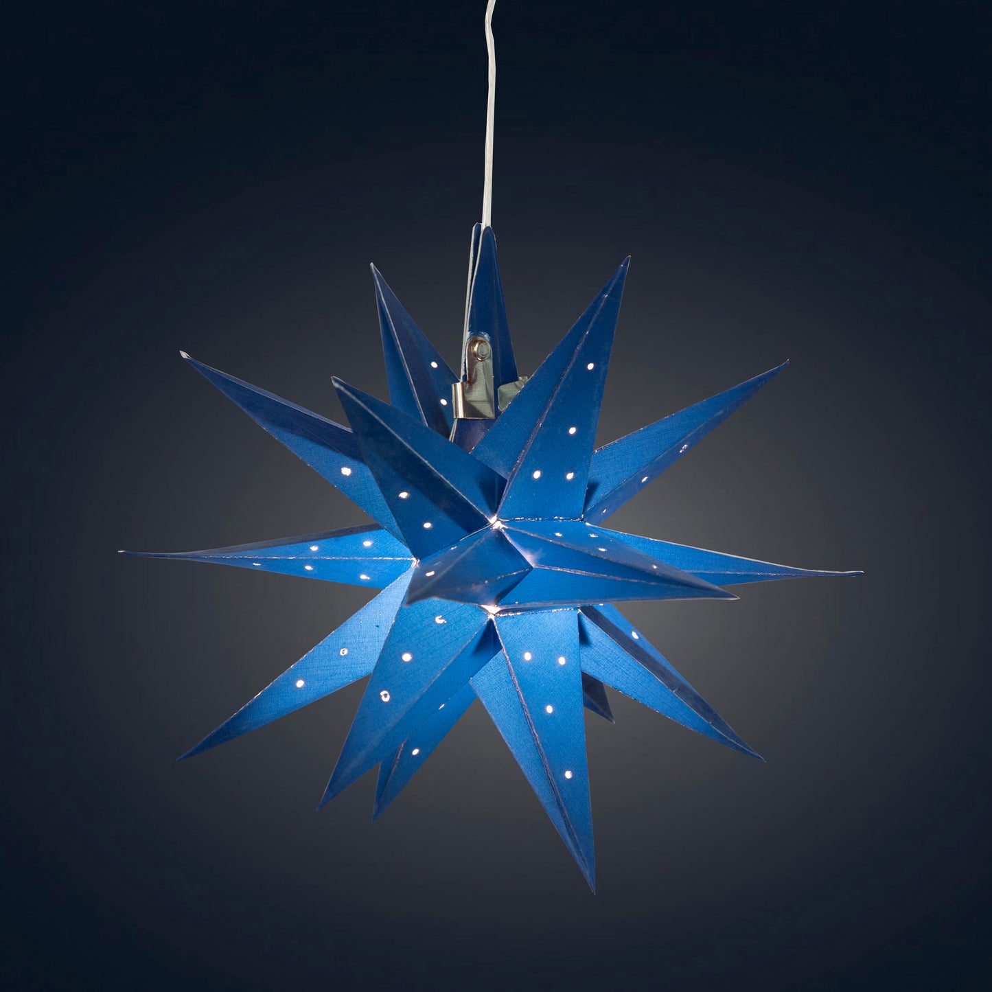 Moravian Mini Star 7" Navy Needle Punch