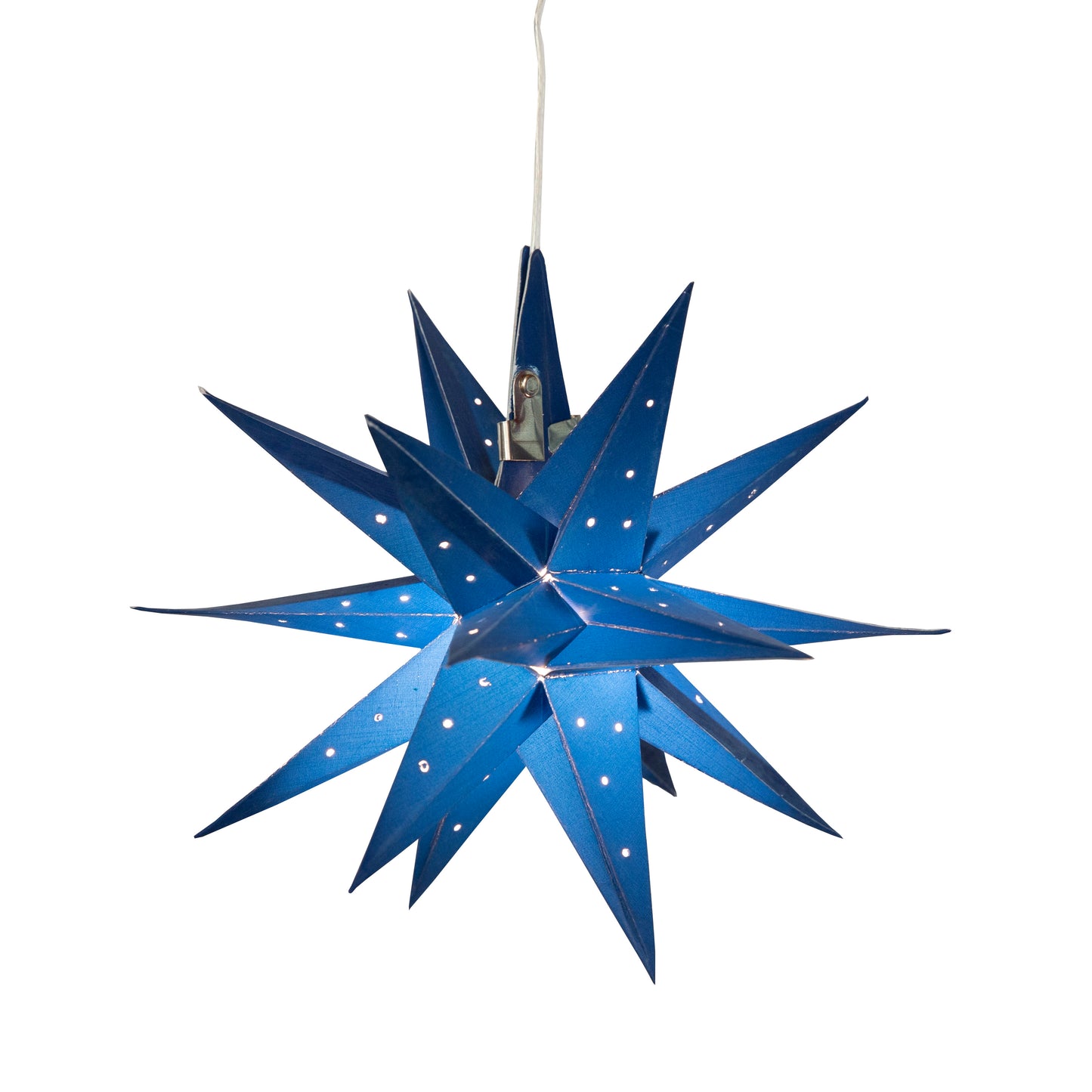 Moravian Mini Star 7" Navy Needle Punch