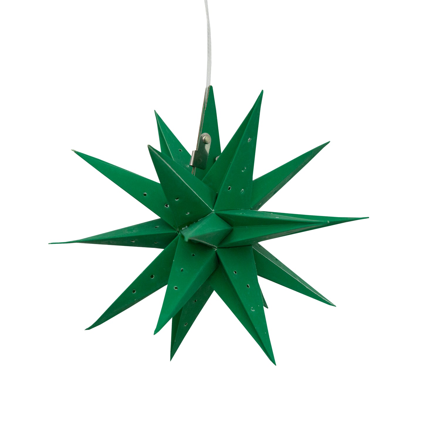 Moravian Mini Star 7" Green needle punch