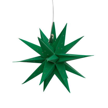 Moravian Mini Star 7" Green needle punch