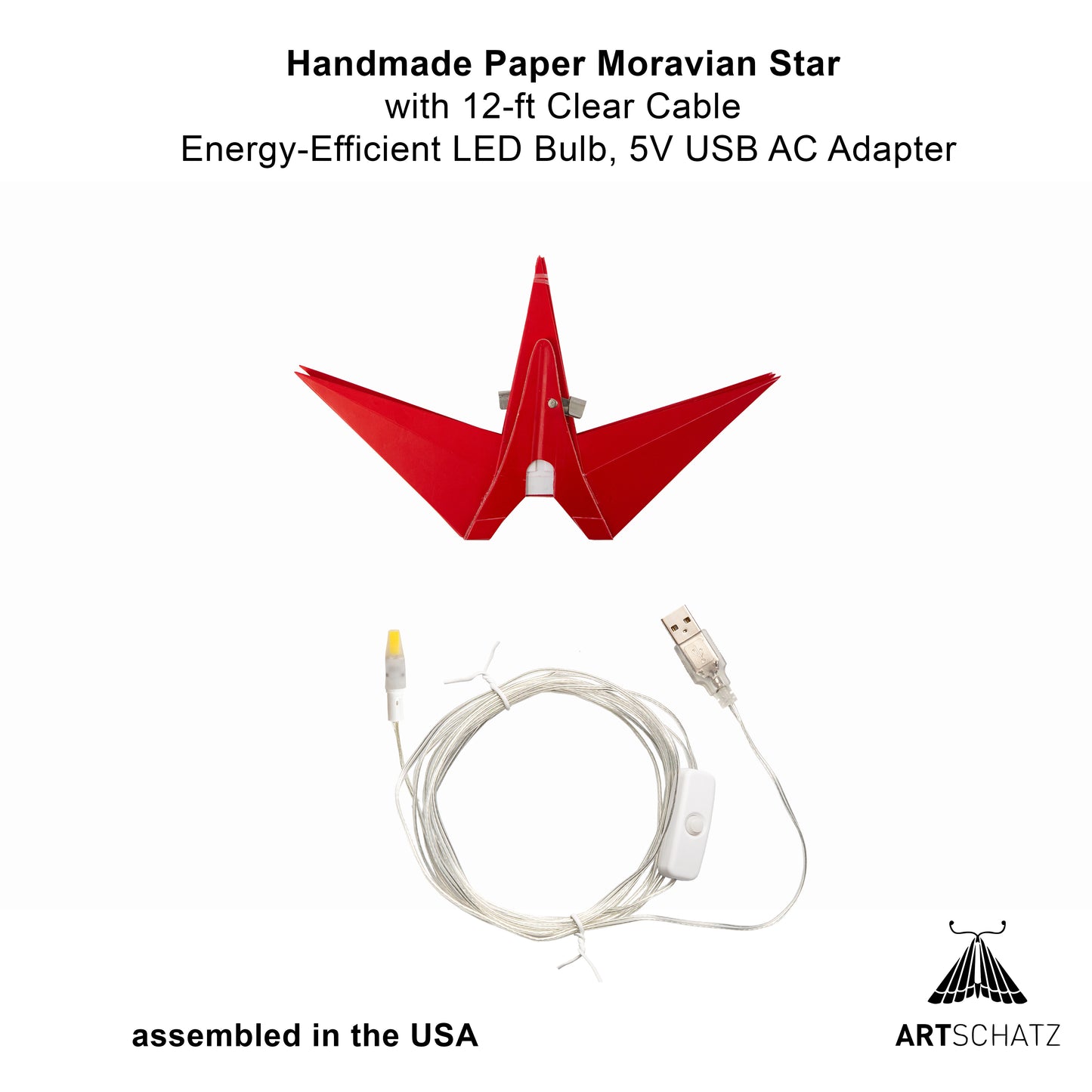 Moravian Star 12" Red