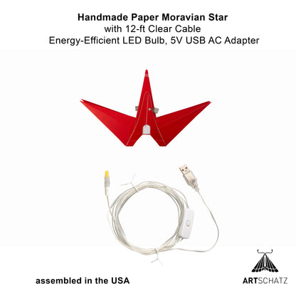 Moravian Star 12" Red