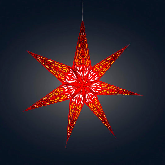 Nigella 7 Point 23" Red