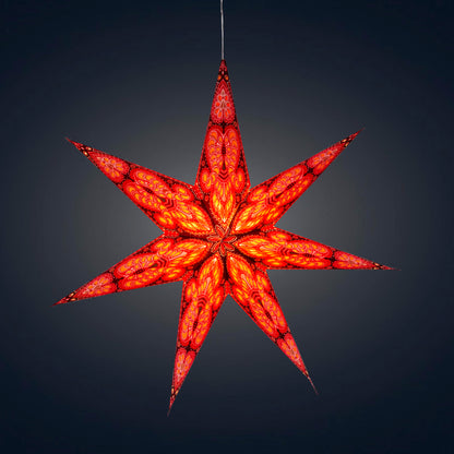 Phoenix 7 Point 23" Red w/ Glitter