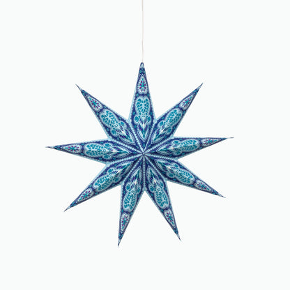 Phoenix 9 Point 17" Turquoise w Glitter