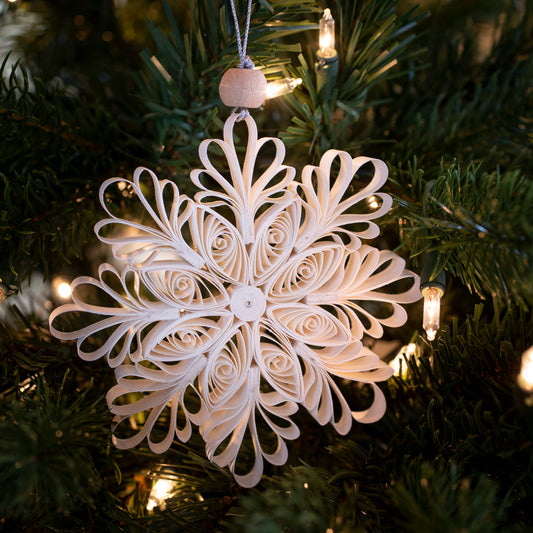 Quilling Snowflake "Aspen" 5 inch Ø | Christmas / Winter