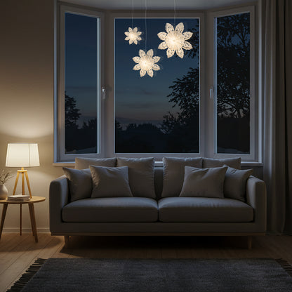 Snowflake Ice Flower - 8, 12 or 16 inch