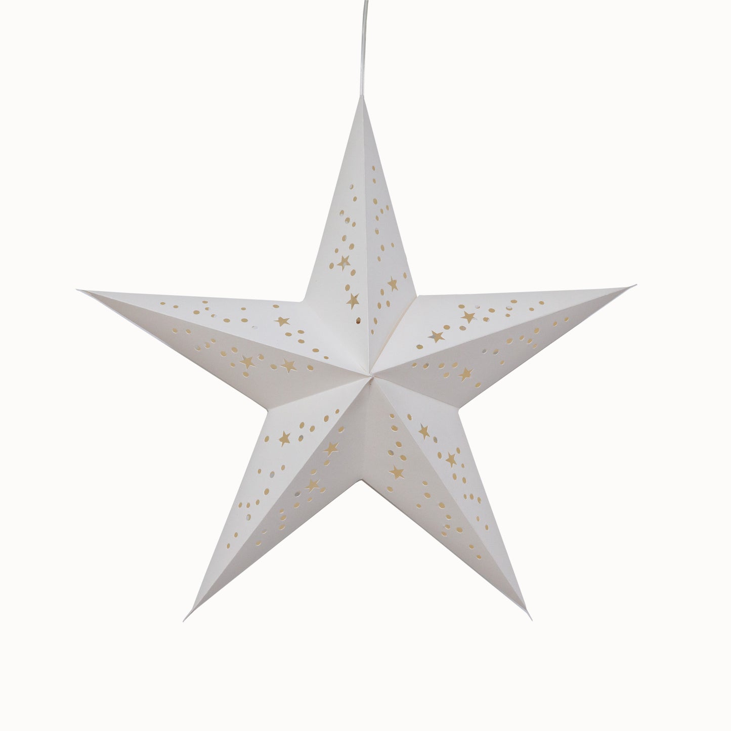 Twinkle Star 5 Point 15" White