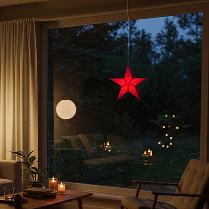 Twinkle Star 5 Point 15" Red